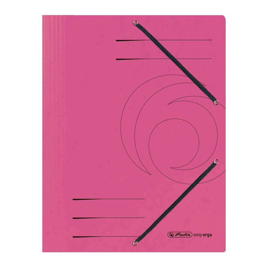 Einschlagmappe A4 Color fuchsia Gummizug