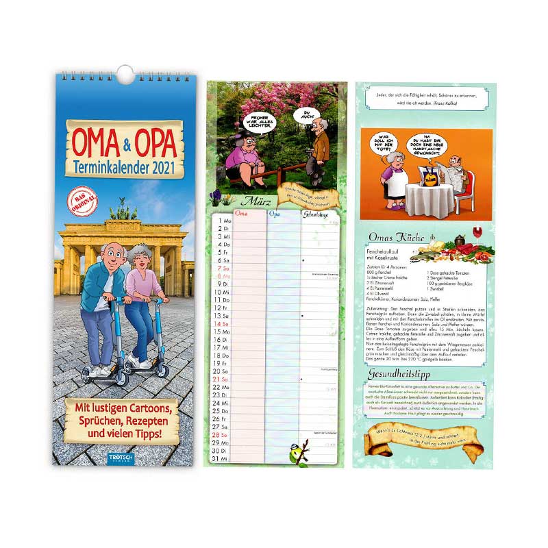 Kalender Wand Oma & Opa