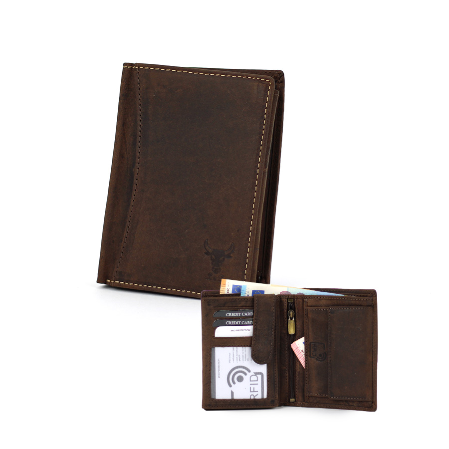 Geldbörse L&B Wild Herren hoch 2395 BRN