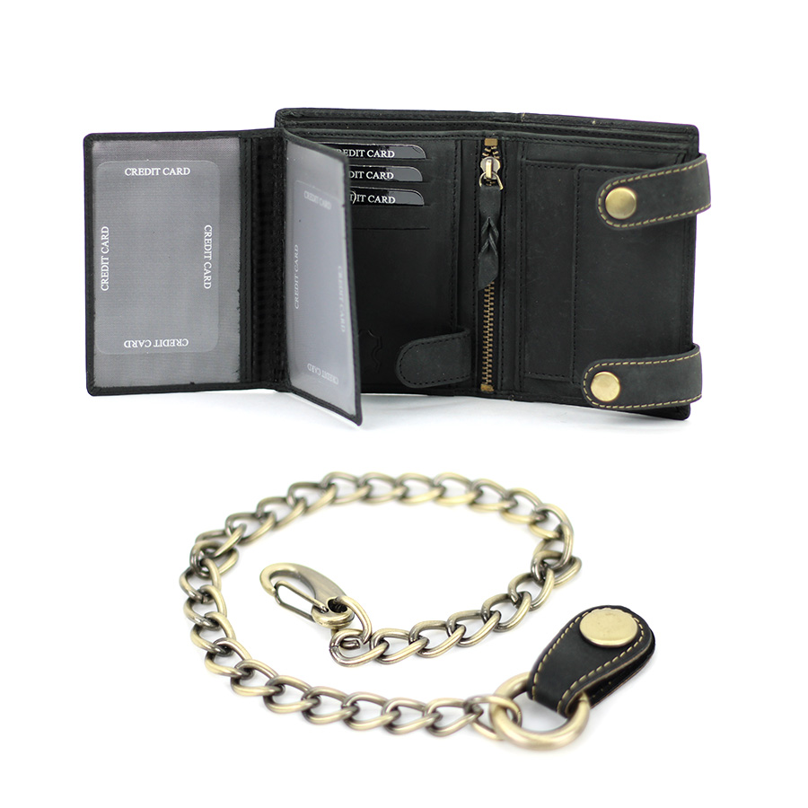 Geldbörse L&B Wild Herren hoch 2450 BLK