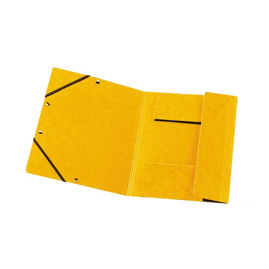 Einschlagmappe A4 Color gelb Gummizug