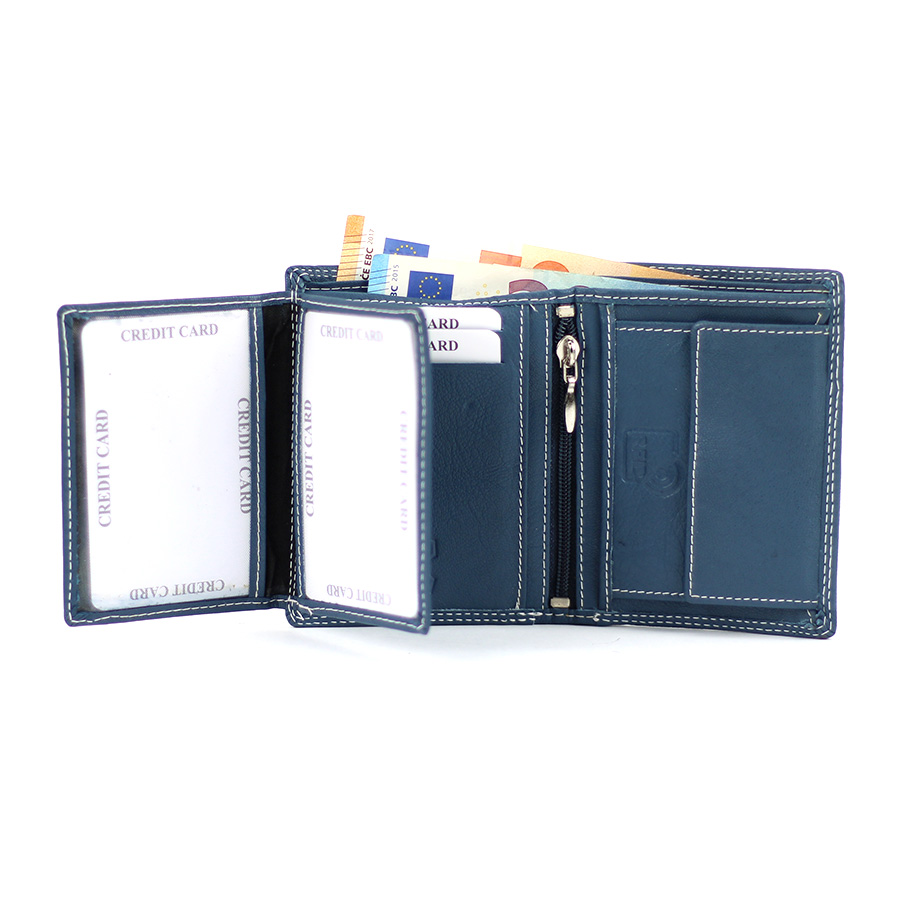 Geldbörse L&B He.klein hoch 2340 blau