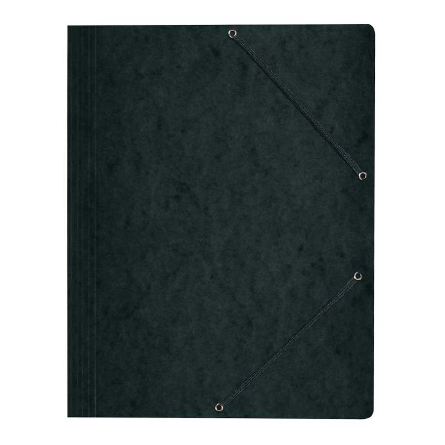 Einschlagmappe A4 Color schwarz Gummizug