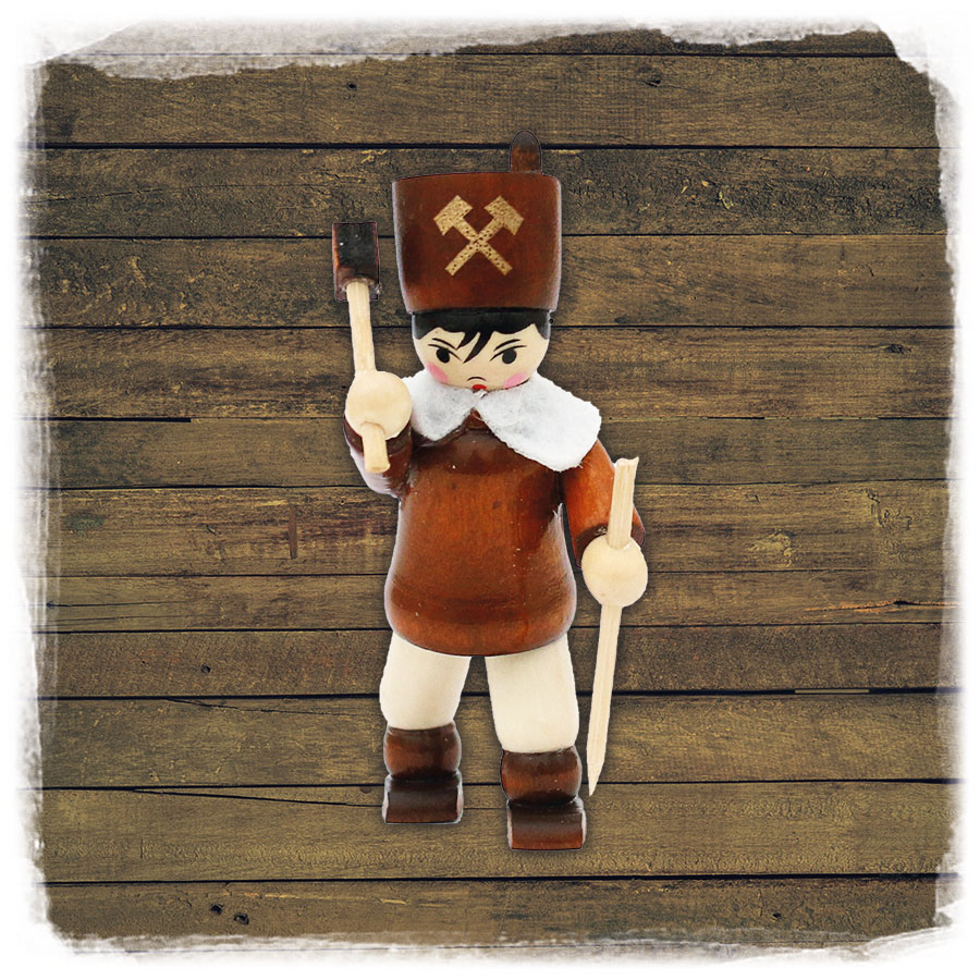 Holz ZB Figur Bergmann stehend