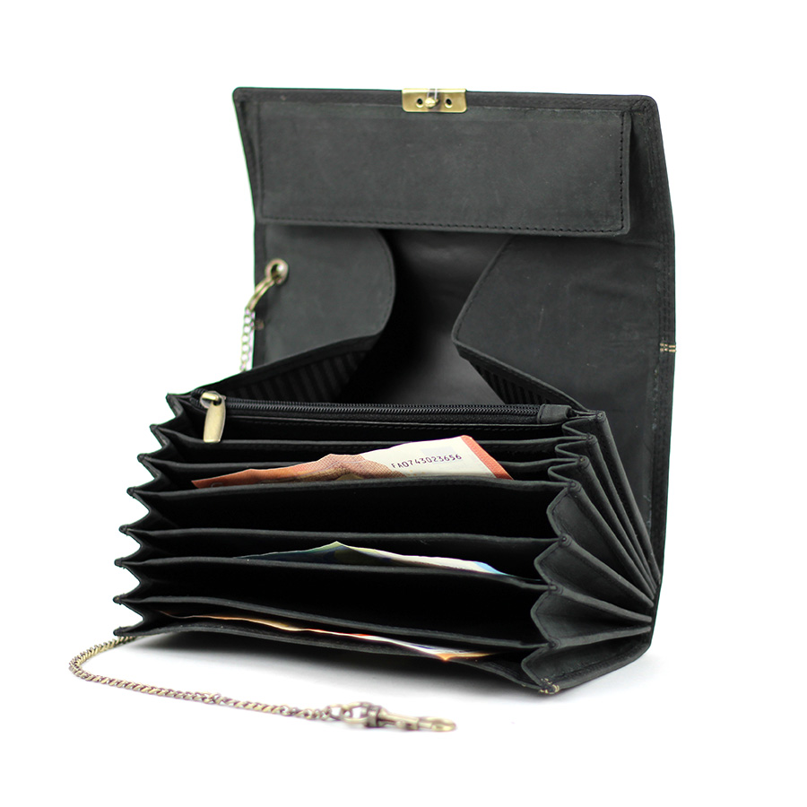 Geldbörse L&B Wild Kellnerbörse 2472 BLK