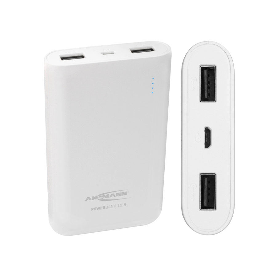 Powerbank 10.8w mit zwei USB-Ladebuchsen Ansmann