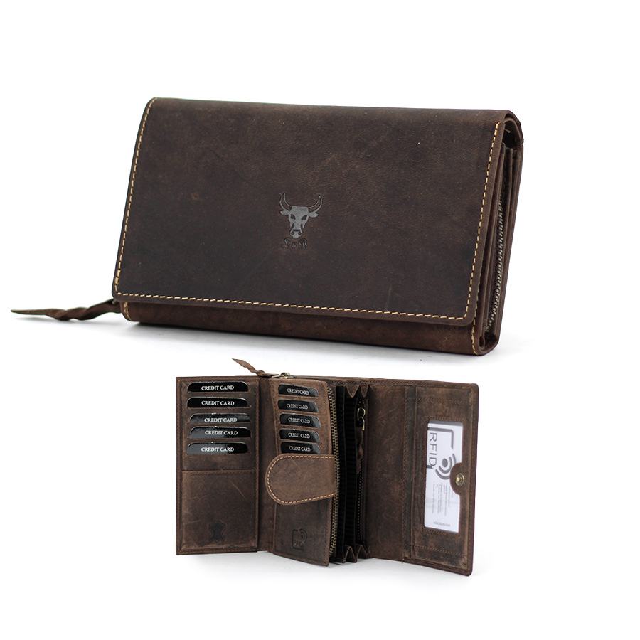 Geldbörse L&B Wild Damen 2393 BRN