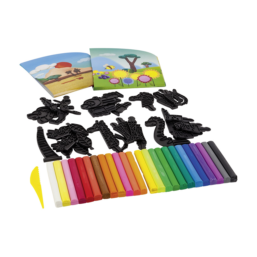 Kneteset Safarie für Kinder 65tlg