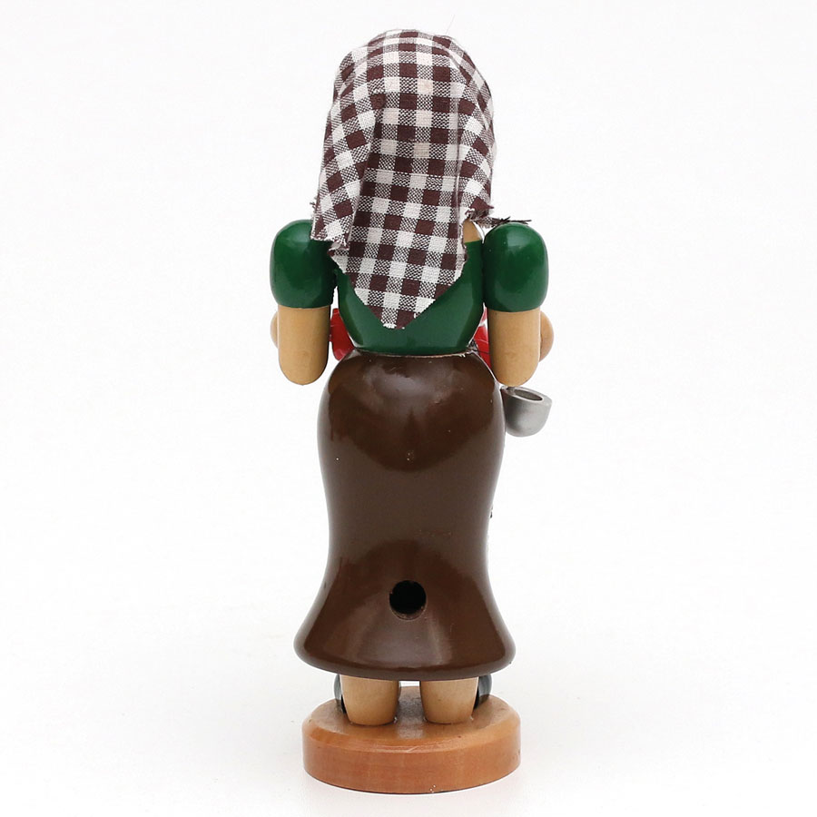 Holz Räucher Glühweinfrau 18cm