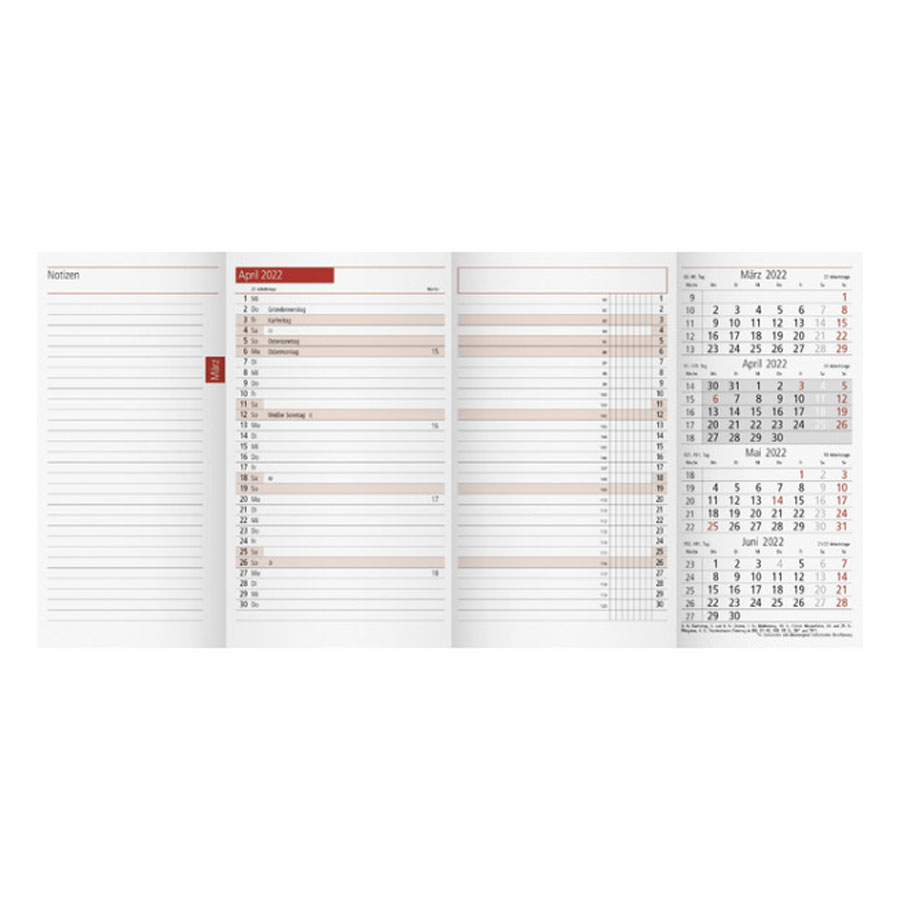 Kalender Monatskalender-Ersatzkalender Rido TM 12