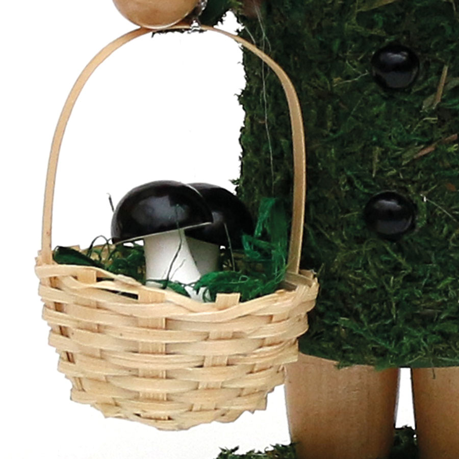 Holz Räucher-Moosfrau 16cm