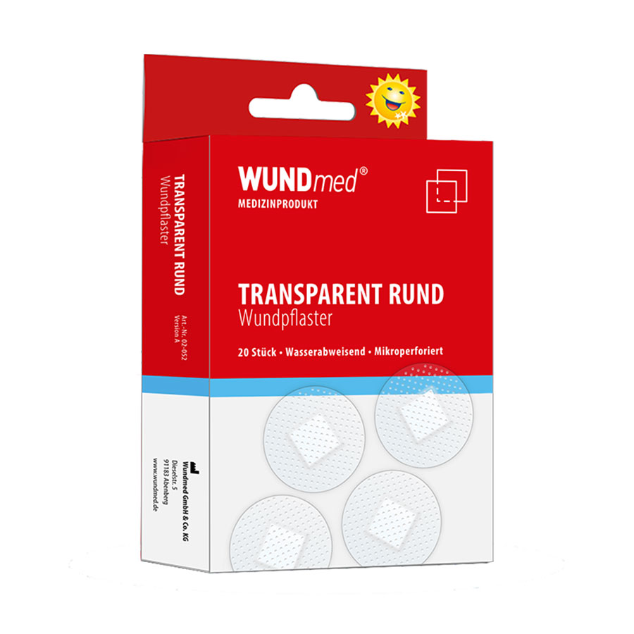 Pflaster Wundpflaster runde Form Transp.20er