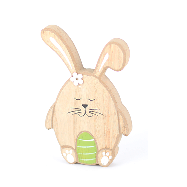 Holz Hase stehend schlafend groß NOOR