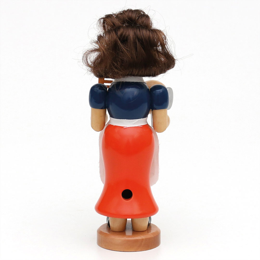 Holz Räucher-Frau Friseuse 19cm