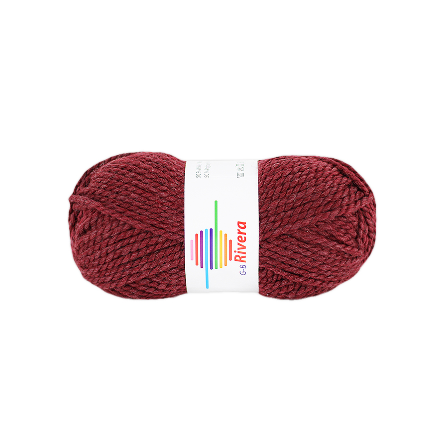 Strickwolle Rivera weinrot 7