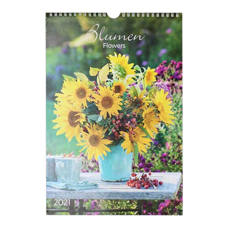 Kalender Broschüre Blumen 30x60cm H&B