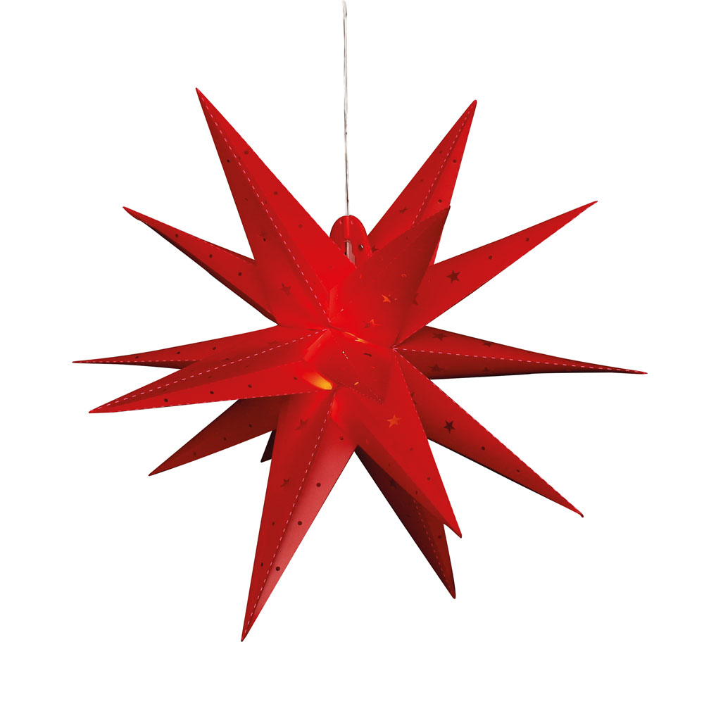 Adventsstern 60x60x60cm rot Falkenstein