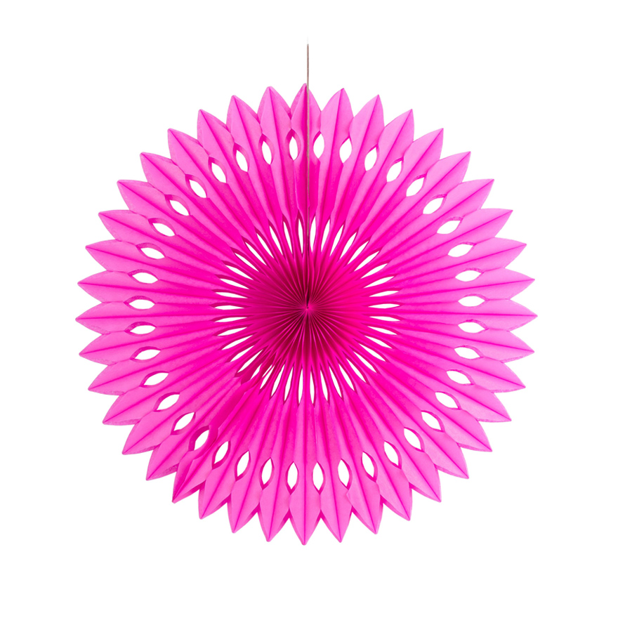 Party Deko Fächer Pink D40cm