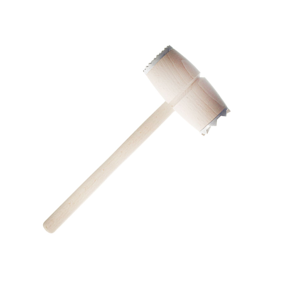 Fleischklopfer Holz m.Metallköpfen