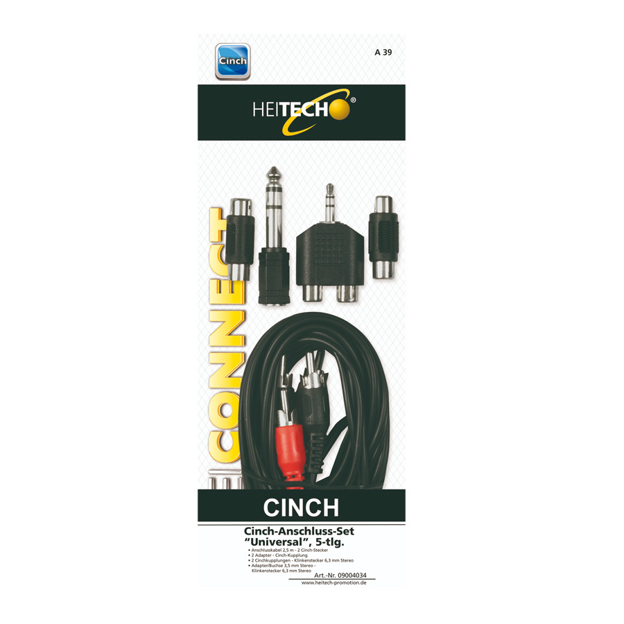 Stereo Cinch-Anschluss-Set 5tlg.