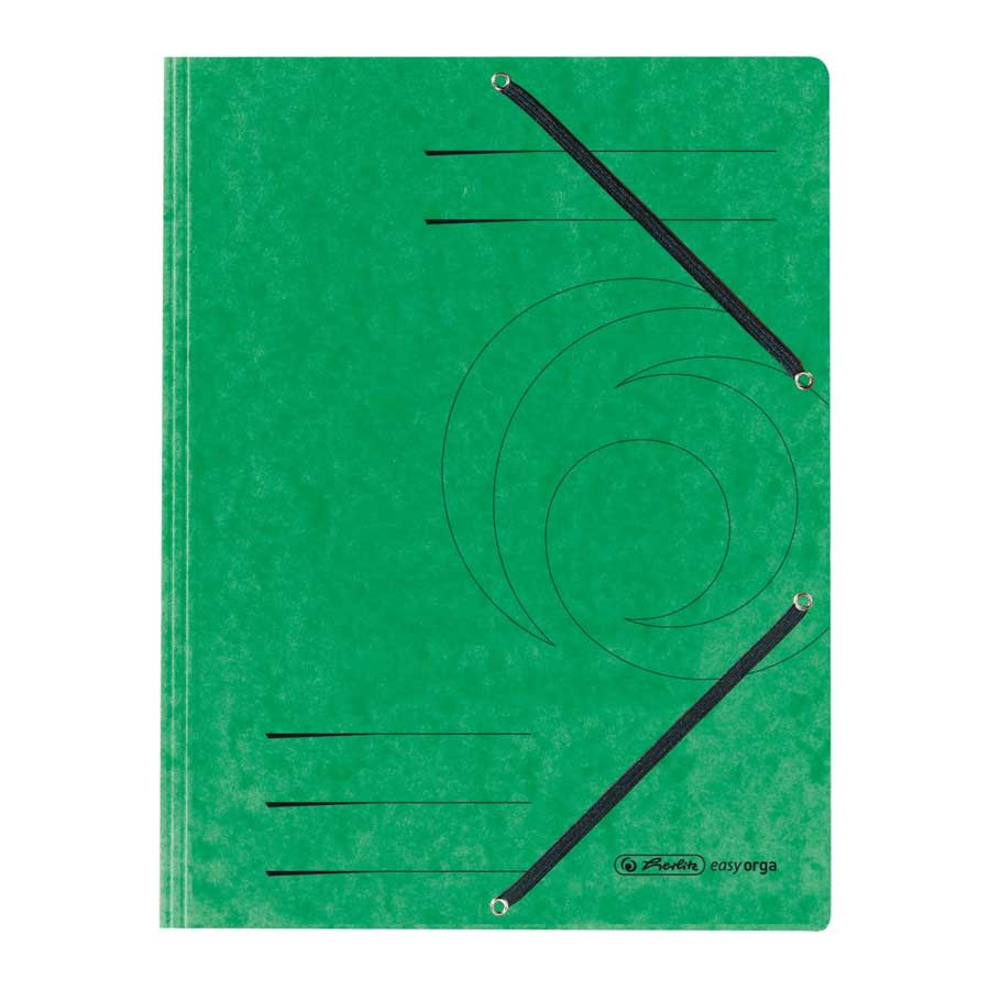Einschlagmappe A4 Color grün Gummizug