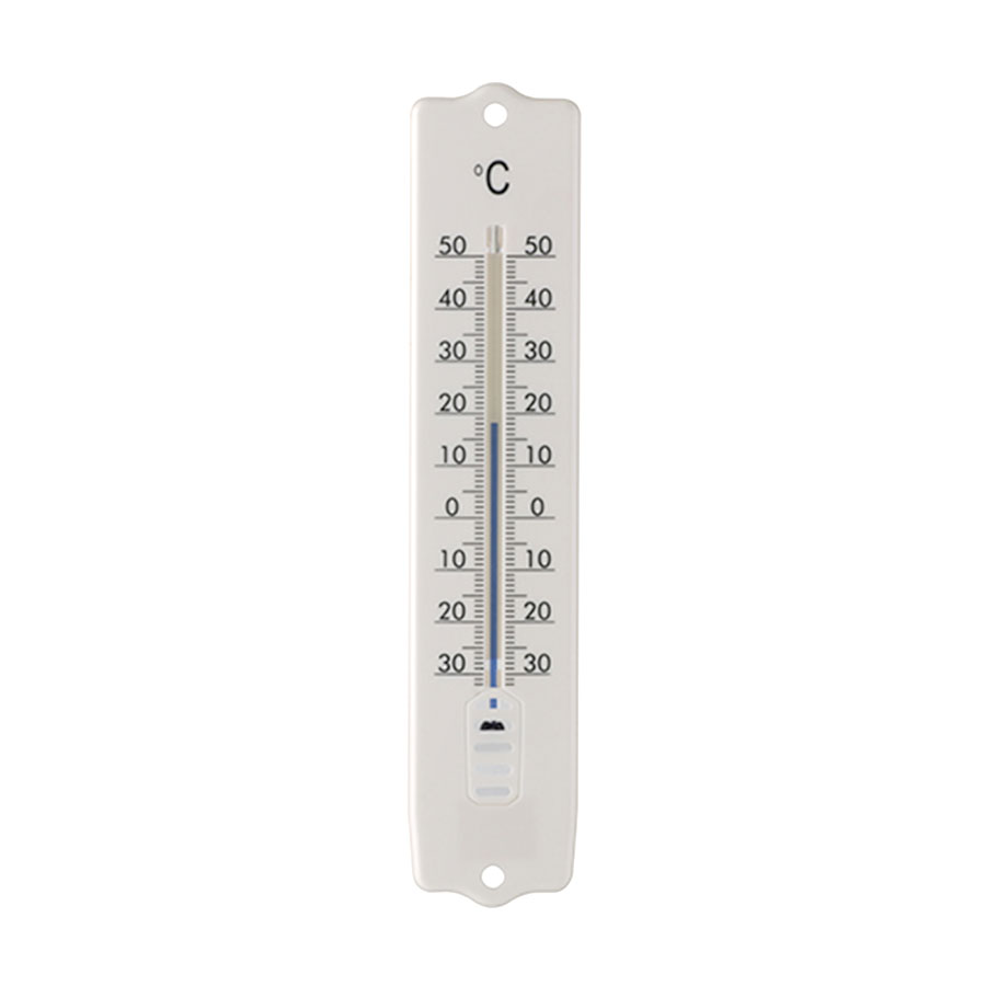 Thermometer Kunststoff weiß 20cm  Testrut