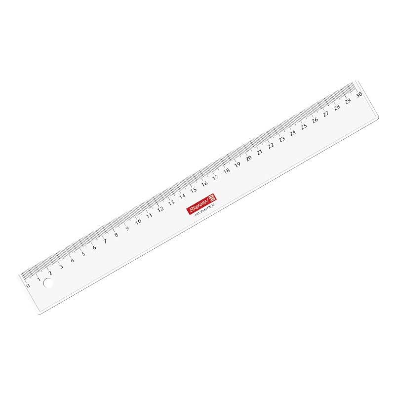 Lineal 30cm glasklar Brunnen
