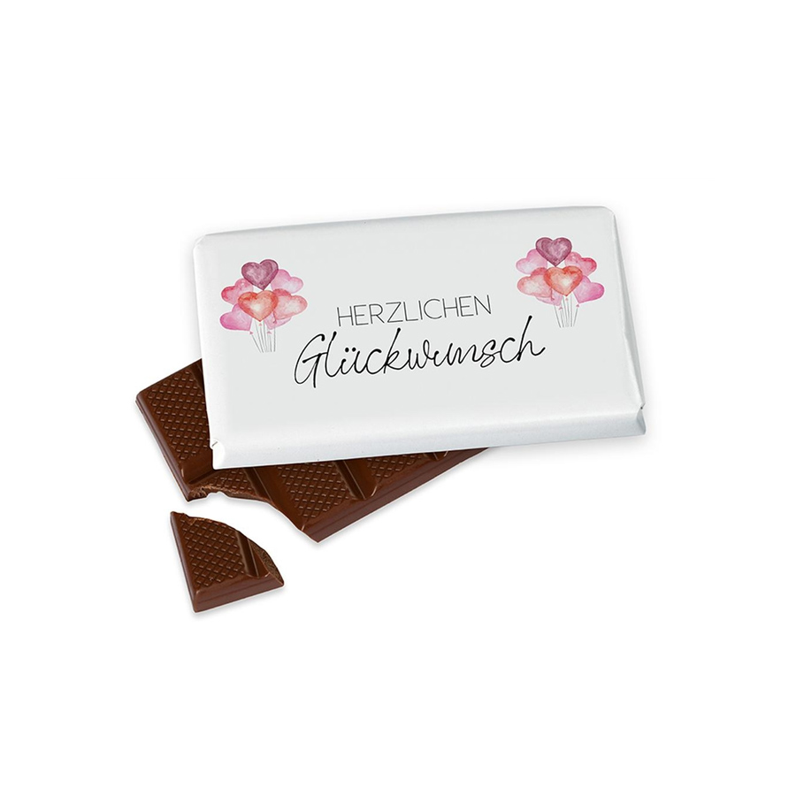 Schokolade 40g Herzl.Glückwunsch