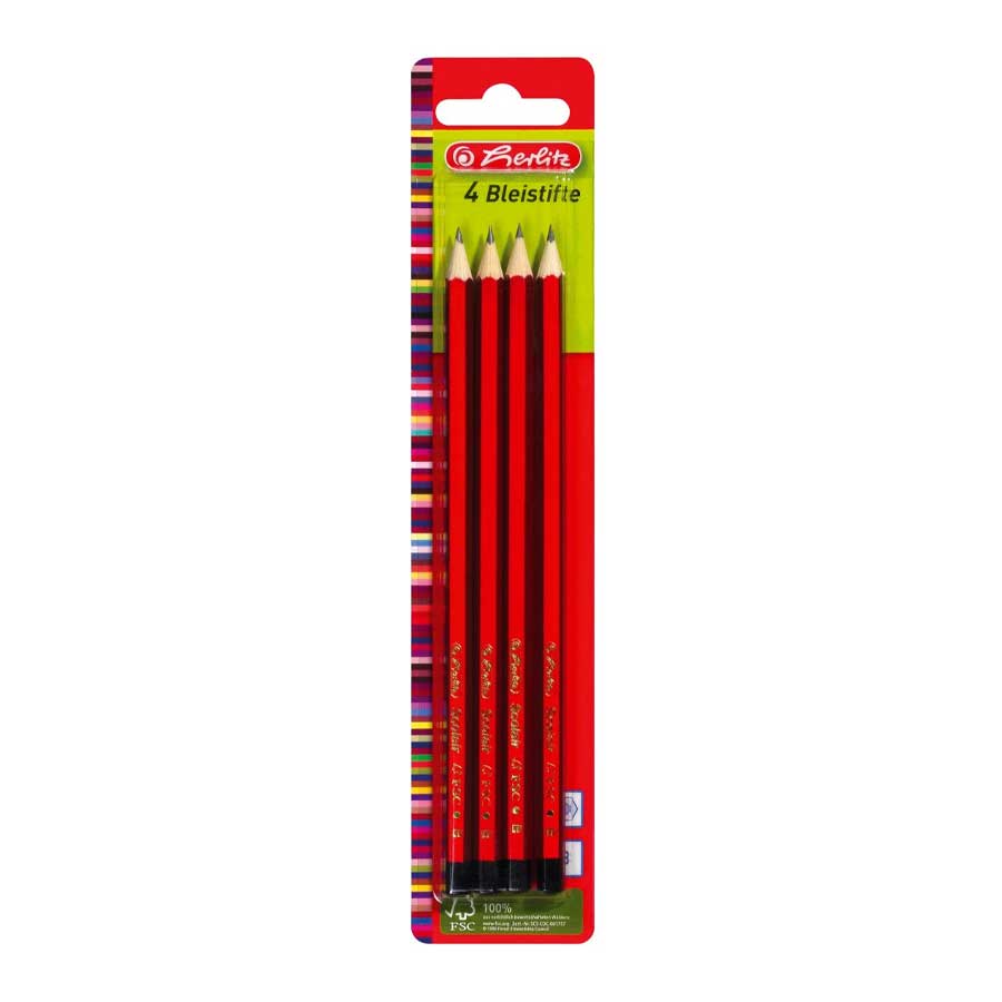 Bleistifte 4tlg. B Herlitz