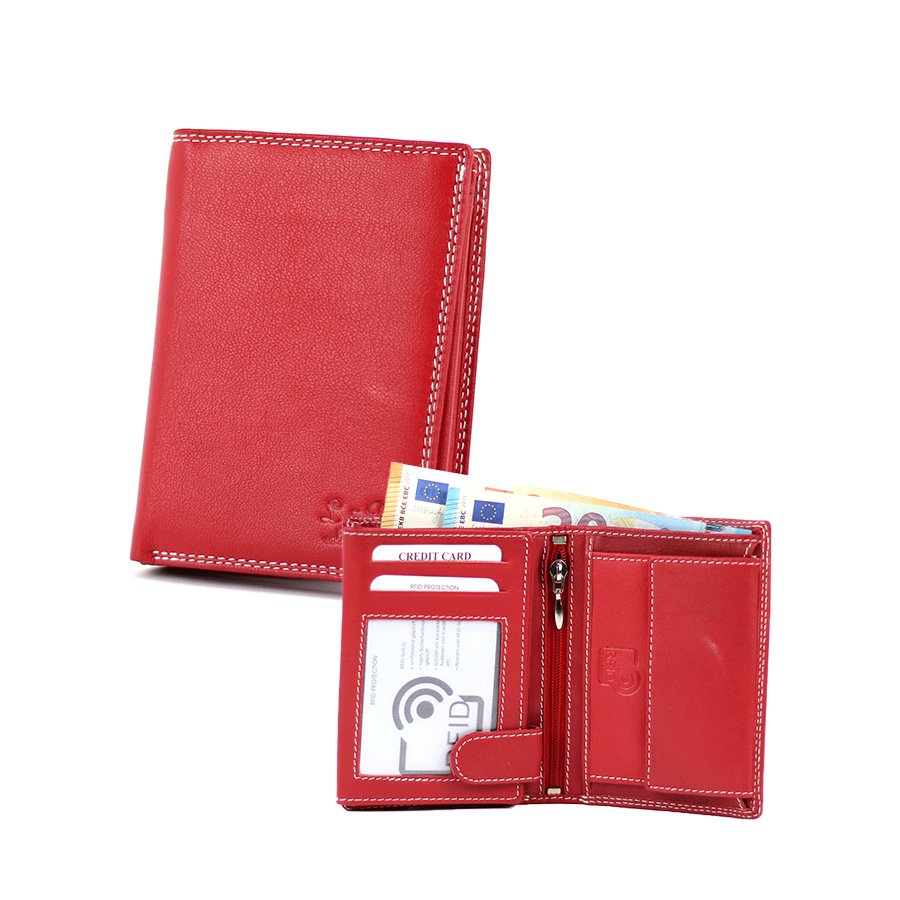 Geldbörse L&B He. hoch 2338 rot