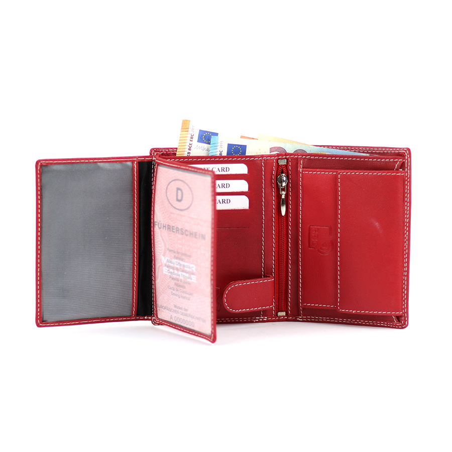 Geldbörse L&B He. hoch 2338 rot