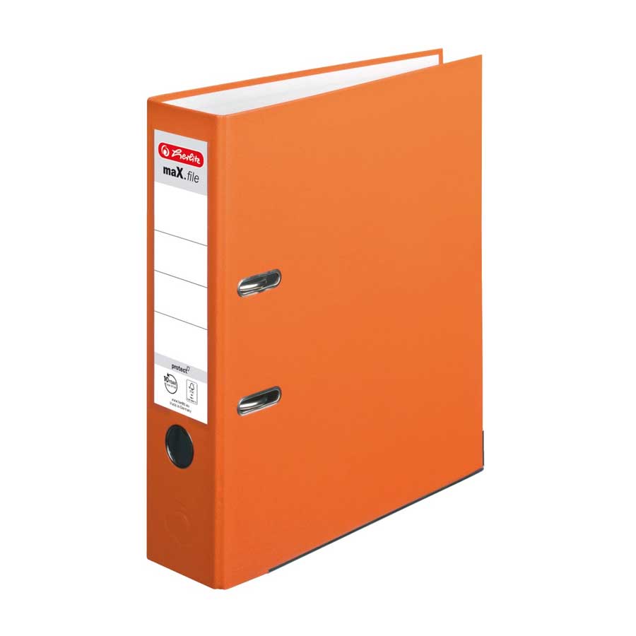 Aktenordner A4 8cm orange breit