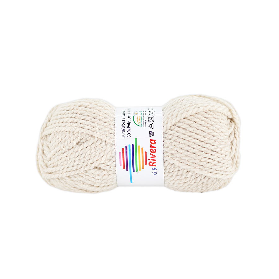 Strickwolle Rivera beige 16