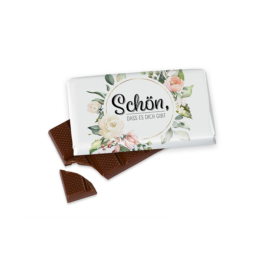 Schokolade 40g Schön, Blumen
