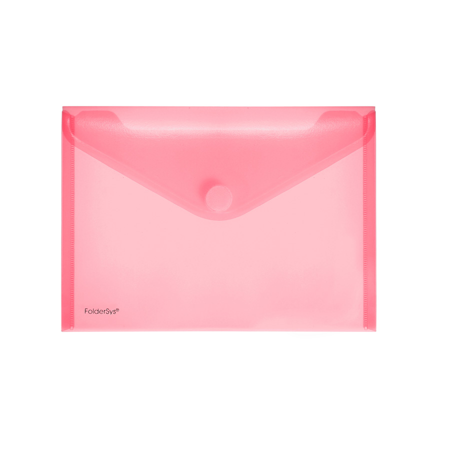 Dokumententasche A5 quer rot transparent
