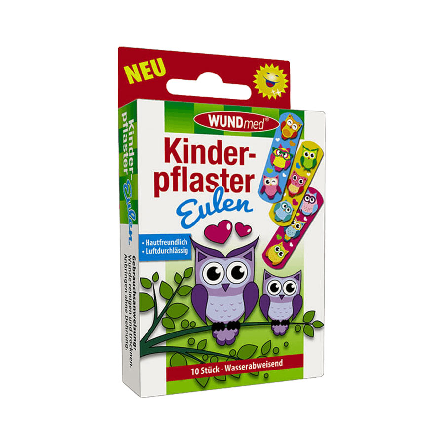 Pflaster Kinder Eule 10er