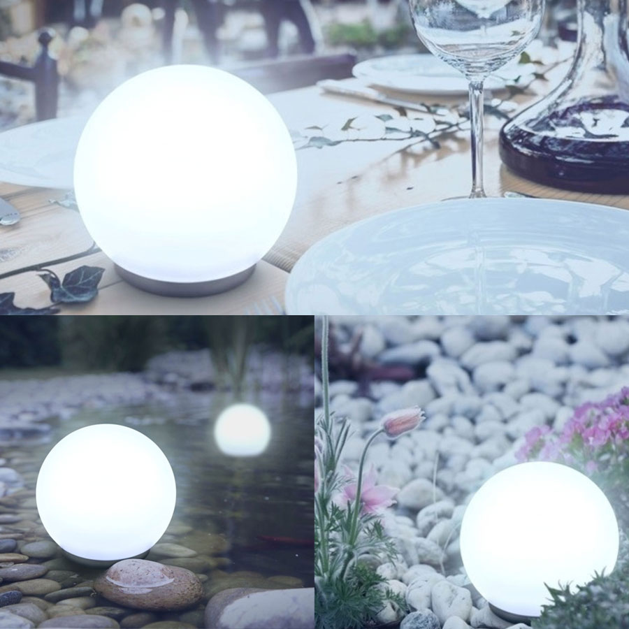 LED Gartenleuchte 2er Set Farbwechsel u. Fernbedienung Ansma