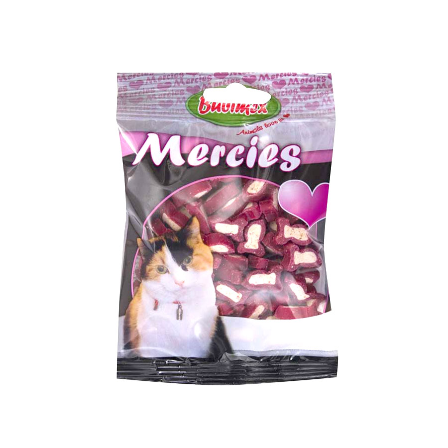 Katzen Mercies Lachs Fischform  100g Btl.
