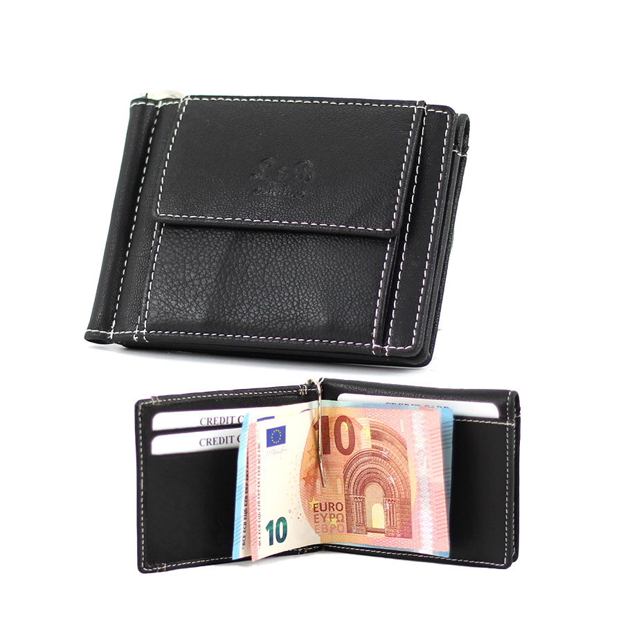 Geldbörse L&B Dollarclip 2342 dunkelbraun