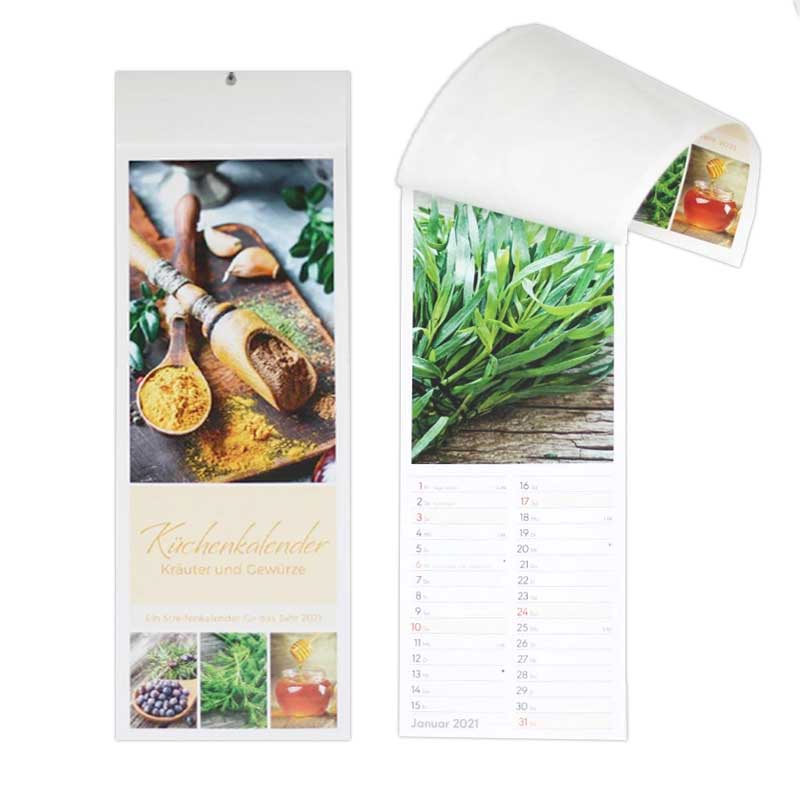 Kalender Postkarte 12x34cm Kräuter Gewürze H&B