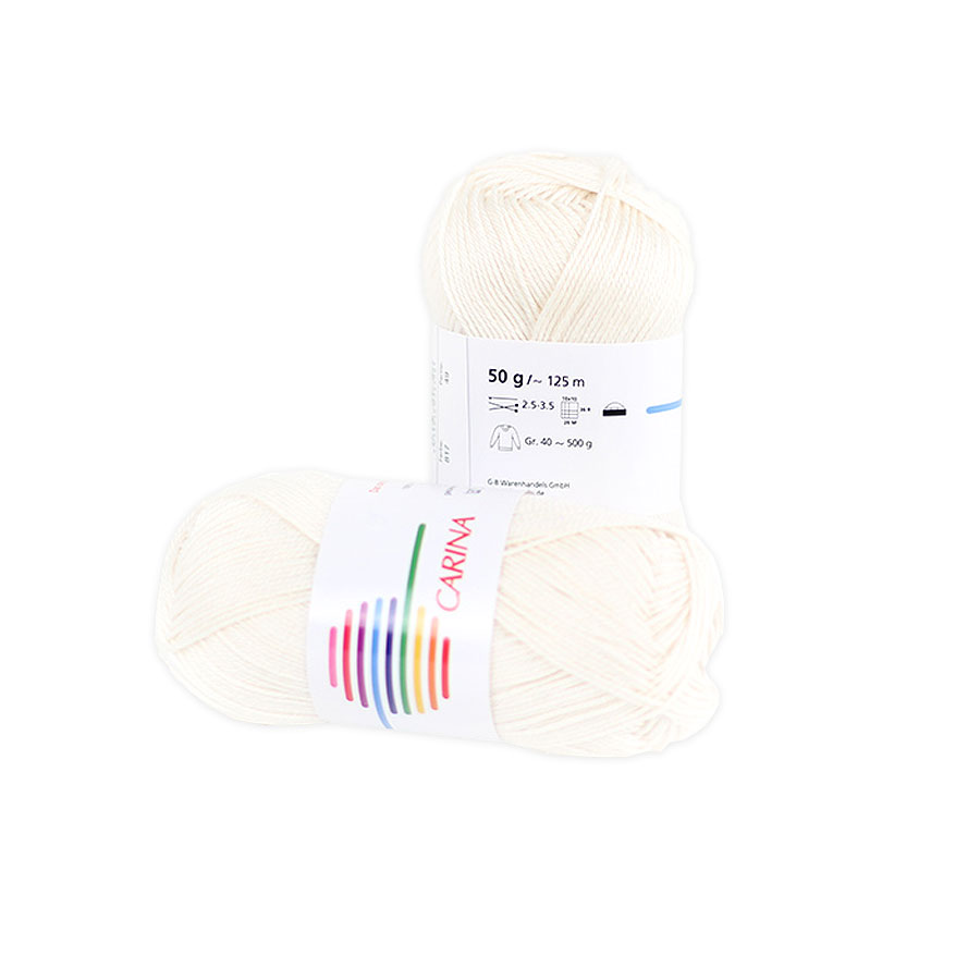 Strickwolle Carina natur 817