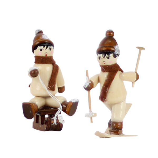 Holz Konfigurator Set Winterkinder Schneespaß