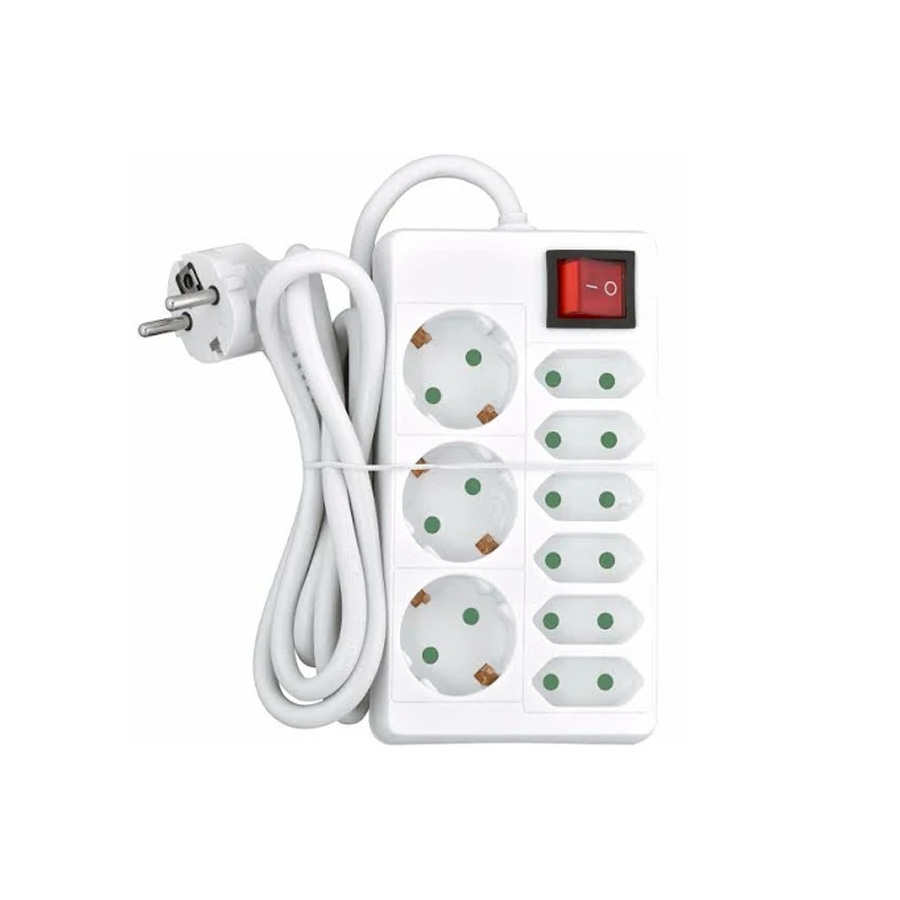 Verteilerdose 9-fach mit Schalter