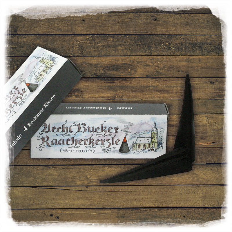 Räucherkerzen 4tlg. Echt Bucker Weihrauch Riesen