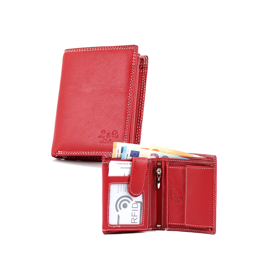 Geldbörse L&B He.klein hoch 2340 rot