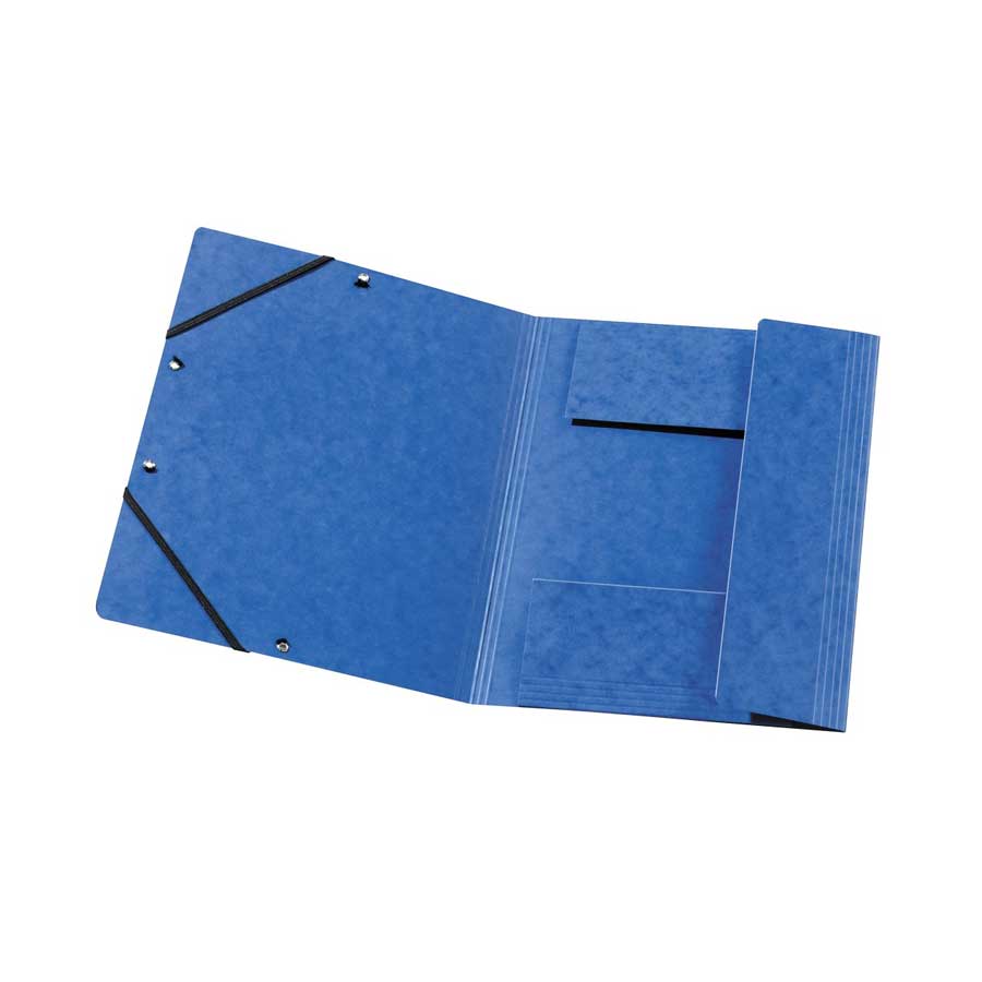 Einschlagmappe A4 Color blau Gummizug