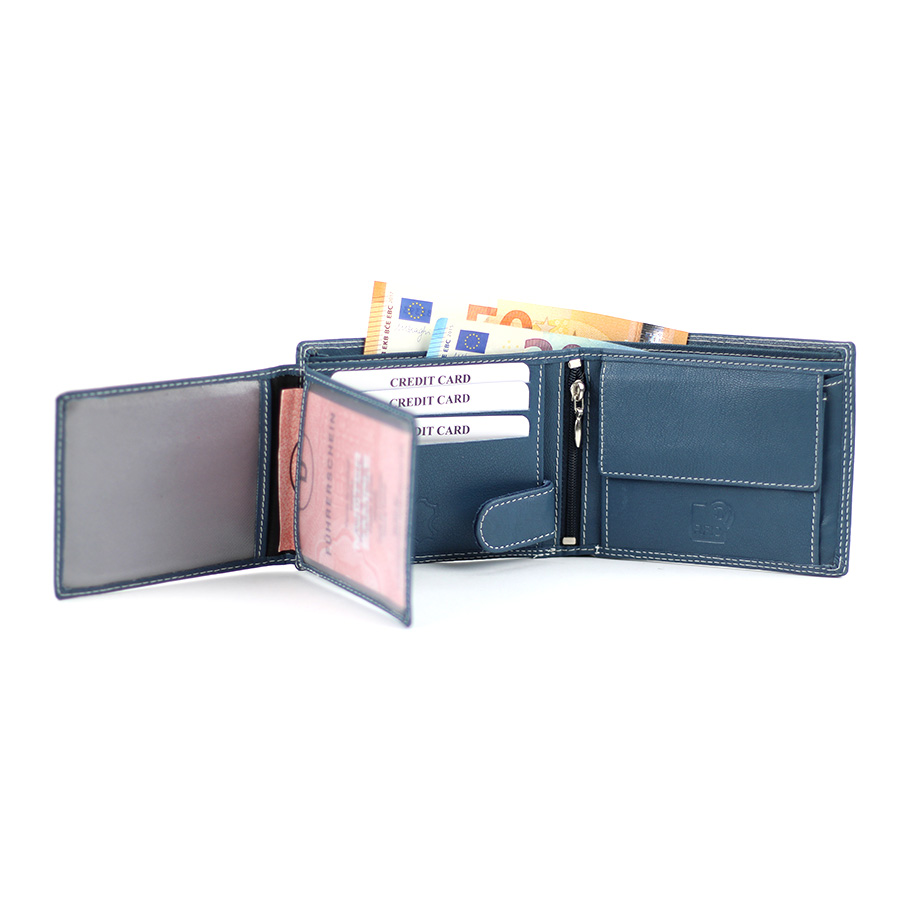 Geldbörse L&B He. quer 2339 blau