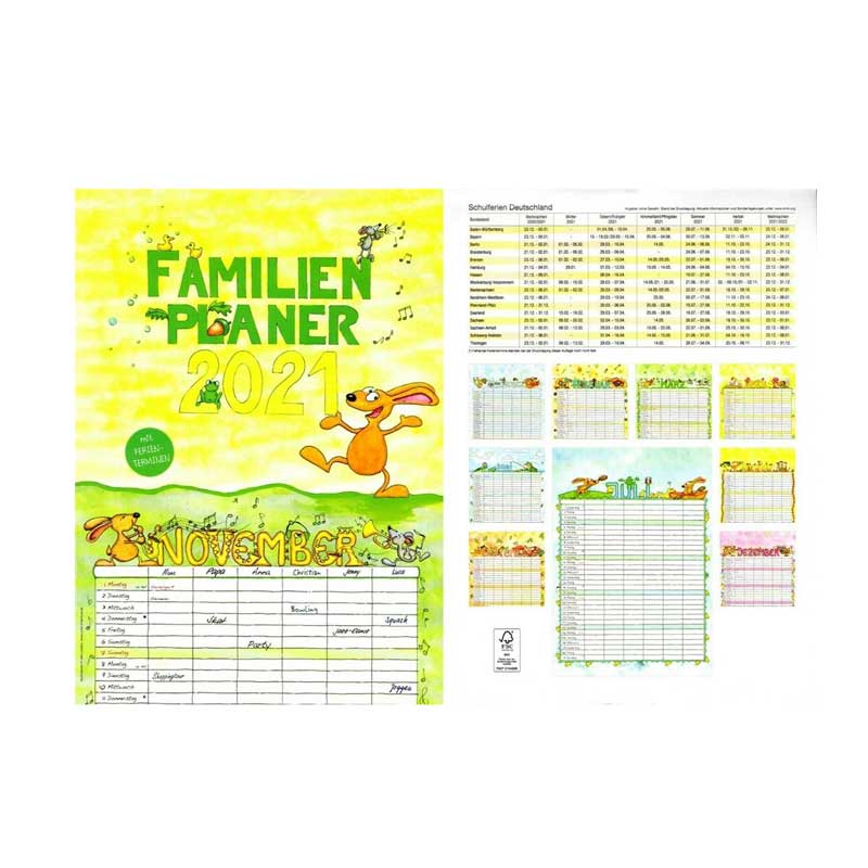 Kalender Wand Familienplaner 24x34cm H&B