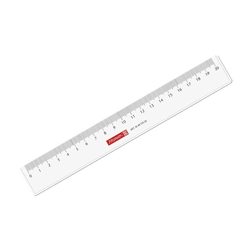 Lineal 20cm glasklar Brunnen