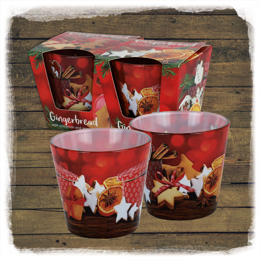 Duftkerze Glas GINGERBREAD  EWA